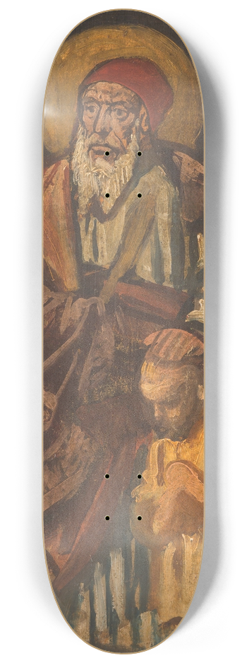 EDUARD VON GEBHARDT - Abraham blessing (study) 8.25 inch art skate deck