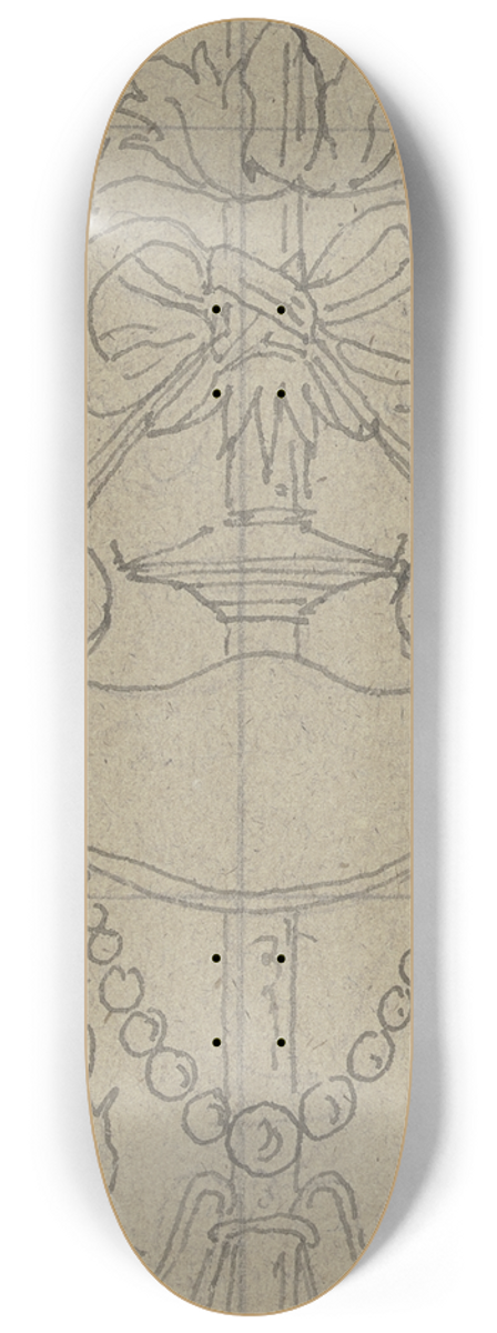 Eduard von Steinle - Ornament zur Einfassung der Veitschen Freskobilder im Stdelschen Kunstinstitut 8.25 inch art skate deck