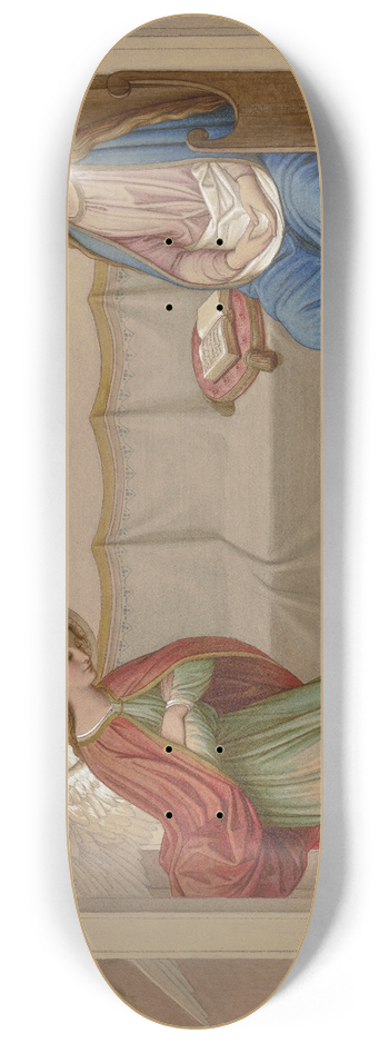 Eduard von Steinle - The Annunciation 8.25 inch art skate deck