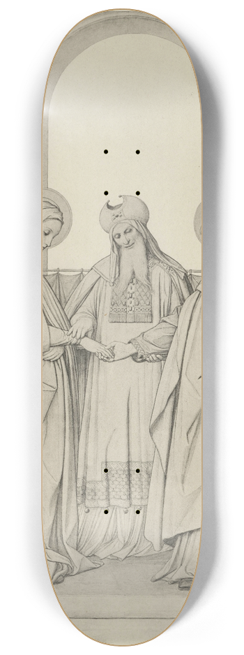 Eduard von Steinle - Vermlung Mariae 8.25 inch art skate deck