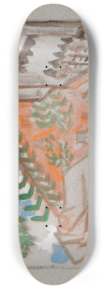 Akseli Gallen-Kallela - The Great Kalevala, Poem II, Vinminen and Eagle, sketch with signature. 8.25 inch art skate deck