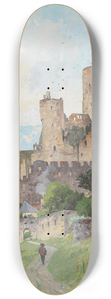Eduard Zetsche - Blick auf die Ruine Drnstein 8.25 inch art skate deck