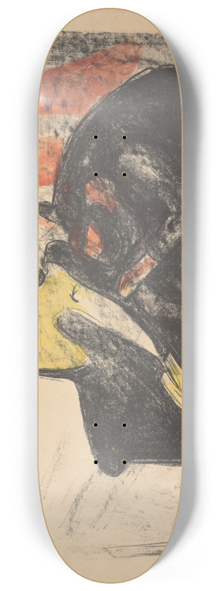Edvard Munch - Ghosts; Osvald 8.25 inch art skate deck