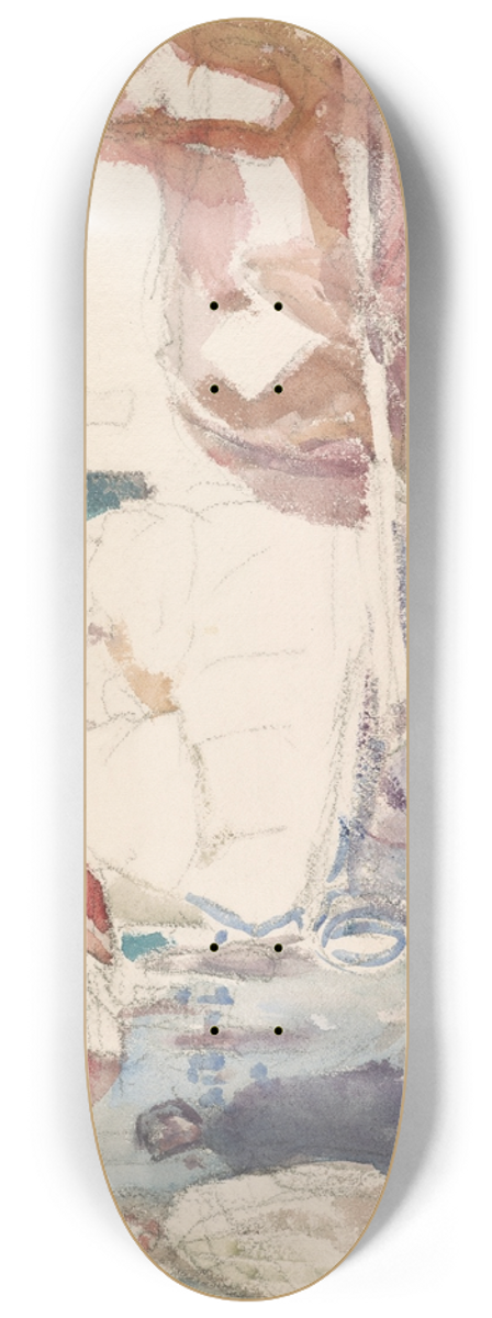 Edvard Munch - Hest og vogn i gate 8.25 inch art skate deck
