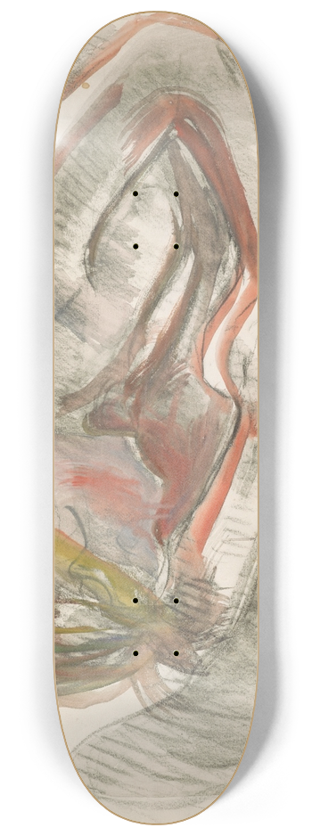 Edvard Munch - Liggende akt 8.25 inch art skate deck