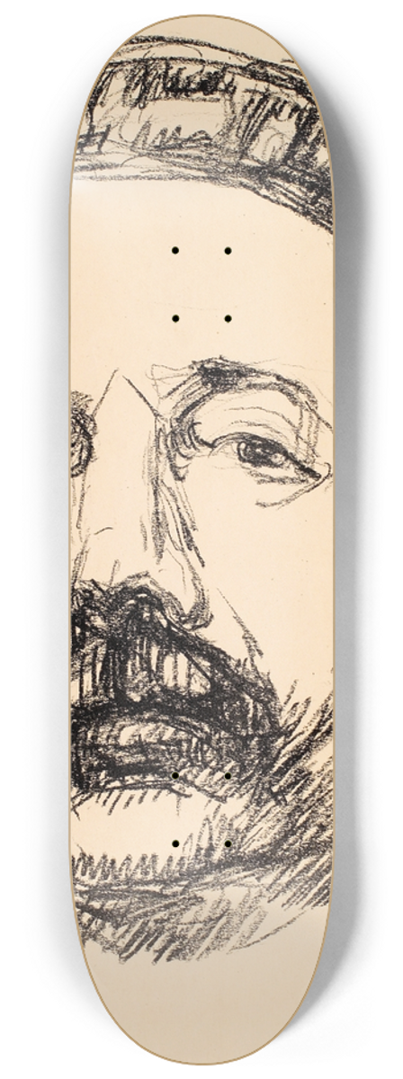 Edvard Munch - Portrait of Tor Hedberg 8.25 inch art skate deck