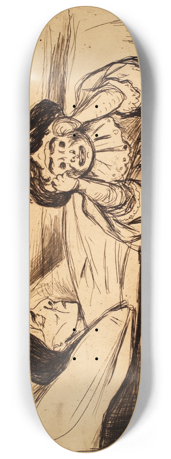 Edvard Munch - The Dead Mother and Her Child 8.25 inch art skate deck