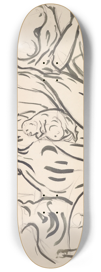 Edvard Munch - The pet pig 8.25 inch art skate deck