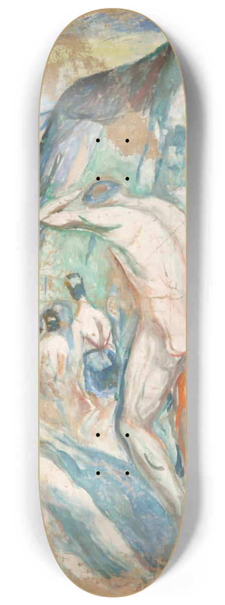 Edvard Munch - The Storm, Right Part 8.25 inch art skate deck
