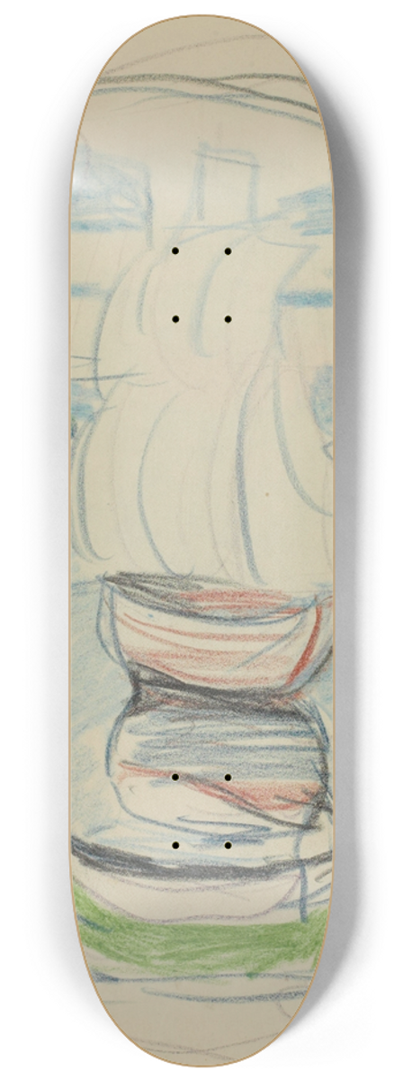 Edvard Munch - Untitled 12 8.25 inch art skate deck