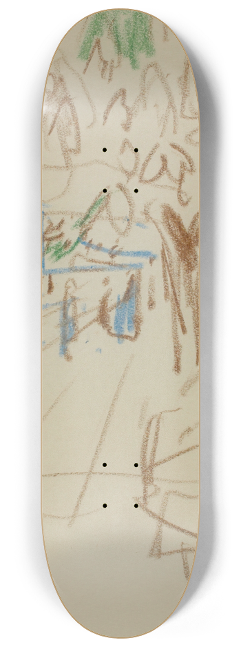 Edvard Munch - Untitled 25 8.25 inch art skate deck