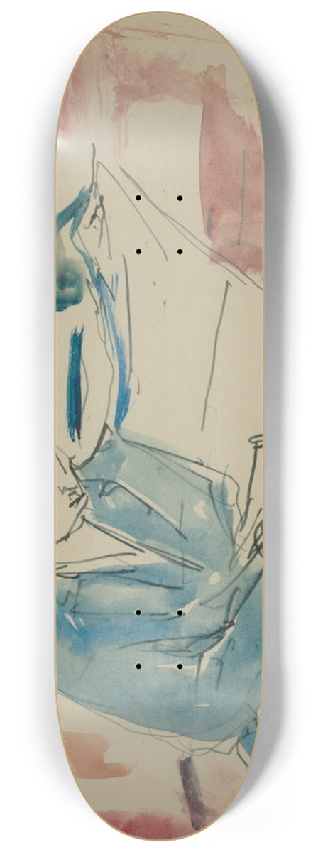 Edvard Munch - Untitled 27 8.25 inch art skate deck