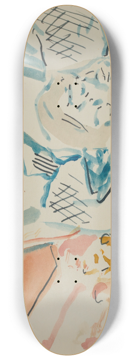 Edvard Munch - Untitled 8.25 inch art skate deck