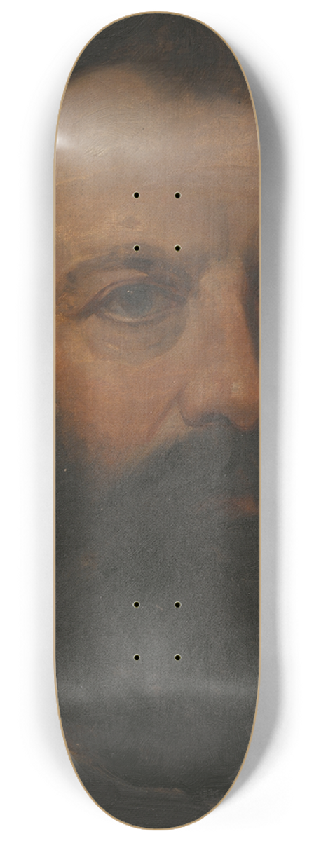 Edvard Persus - Karl XV (1826-1872) 8.25 inch art skate deck