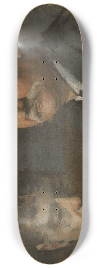 Edvard Persus - Portrait of man and woman 8.25 inch art skate deck