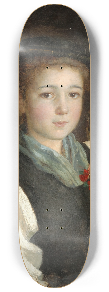 Albert Anker - Bauernmdchen (Farm Girl) 8.25 inch art skate deck