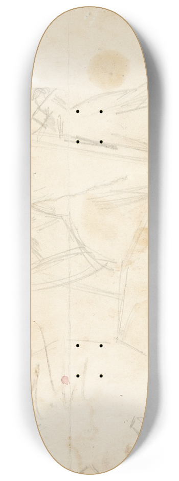 Edvard Weie - Kompositionsstudie til Langelinje-billedet 8.25 inch art skate deck