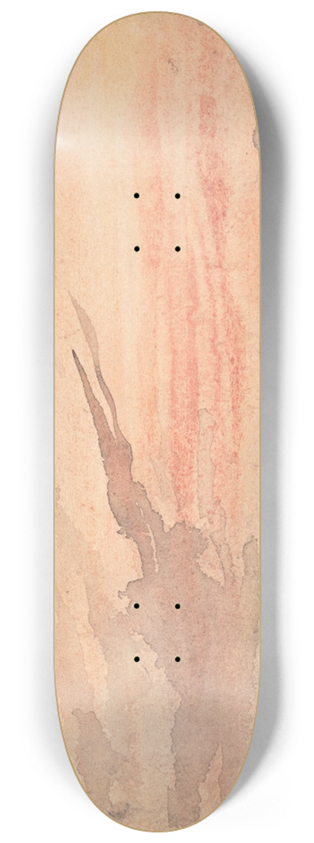 Albert Anker - Blick ber ein Hausdach auf das Nordostende des Neuenburger Sees bei Abenddmmerung 8.25 inch art skate deck