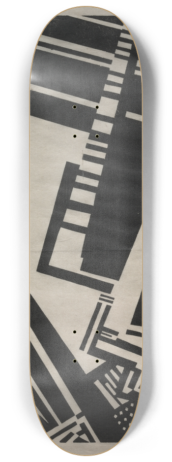 Edward Alexander Wadsworth - Illustration (Typhoon) 8.25 inch art skate deck