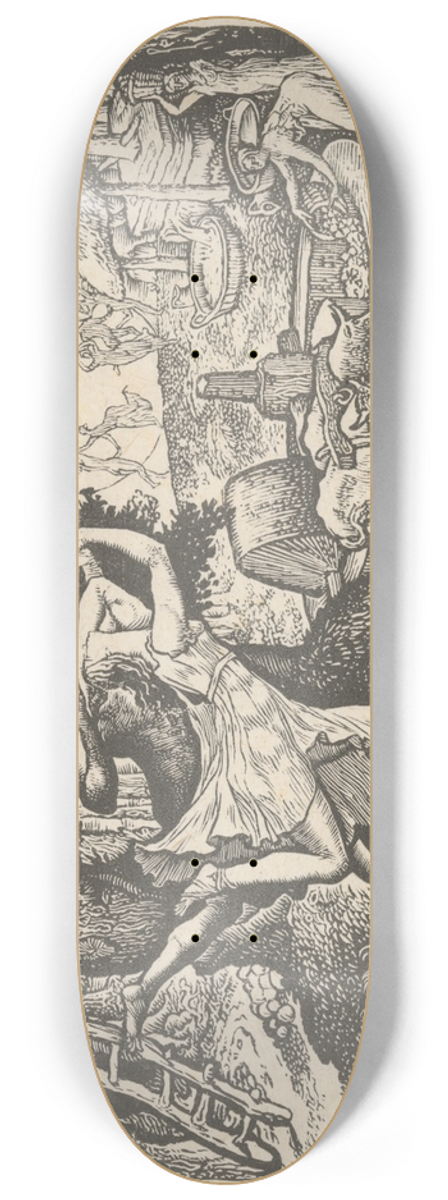 Edward Calvert - The Cyder Feast 8.25 inch art skate deck