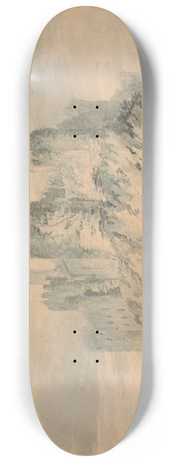 Edward Dayes - Conway Castle, Caernarvonshire 8.25 inch art skate deck