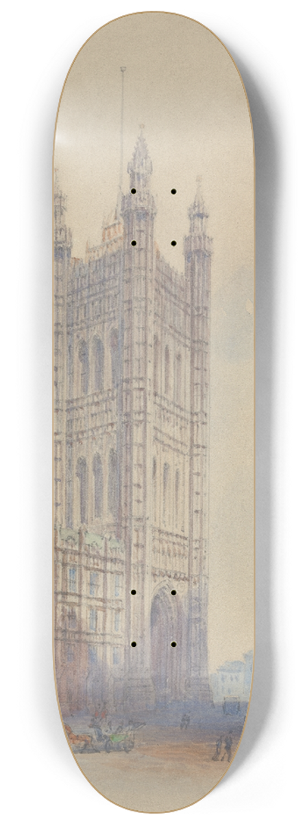 Edward Duncan - Victoria Tower 8.25 inch art skate deck