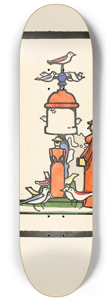 Edward Gordon Craig - The Dove Cot 8.25 inch art skate deck