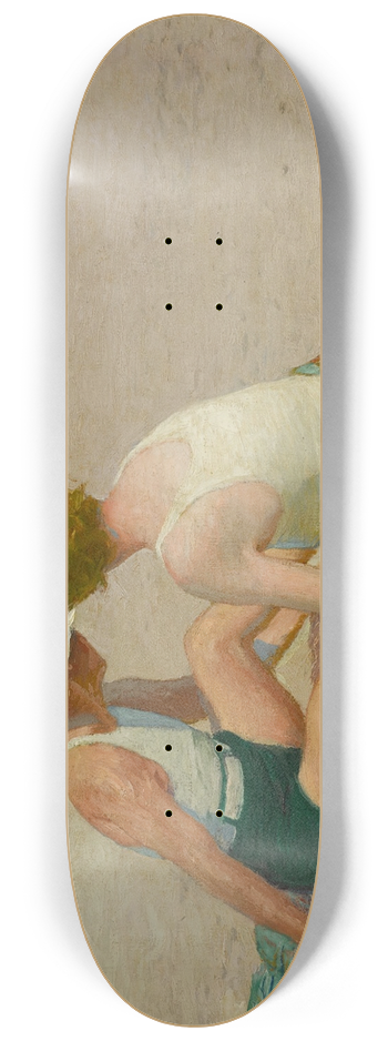 Edward Henry Potthast - A Summer Vacation 8.25 inch art skate deck