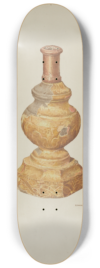 Edward Jewett - Candlestick (Ecclesiastical) 8.25 inch art skate deck