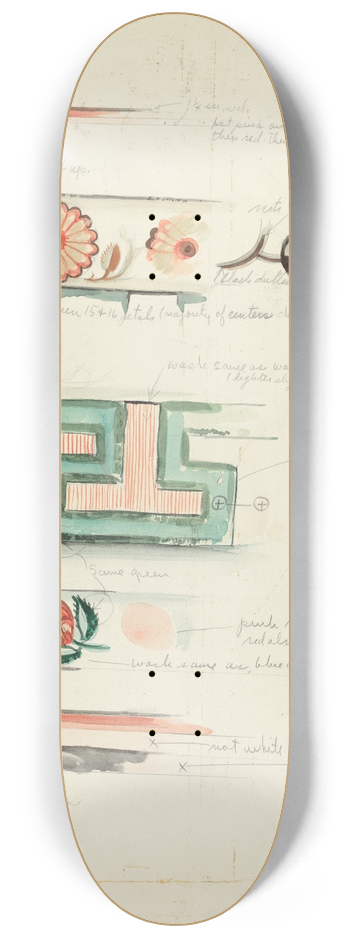 Edward Jewett - Wall Painting 8.25 inch art skate deck