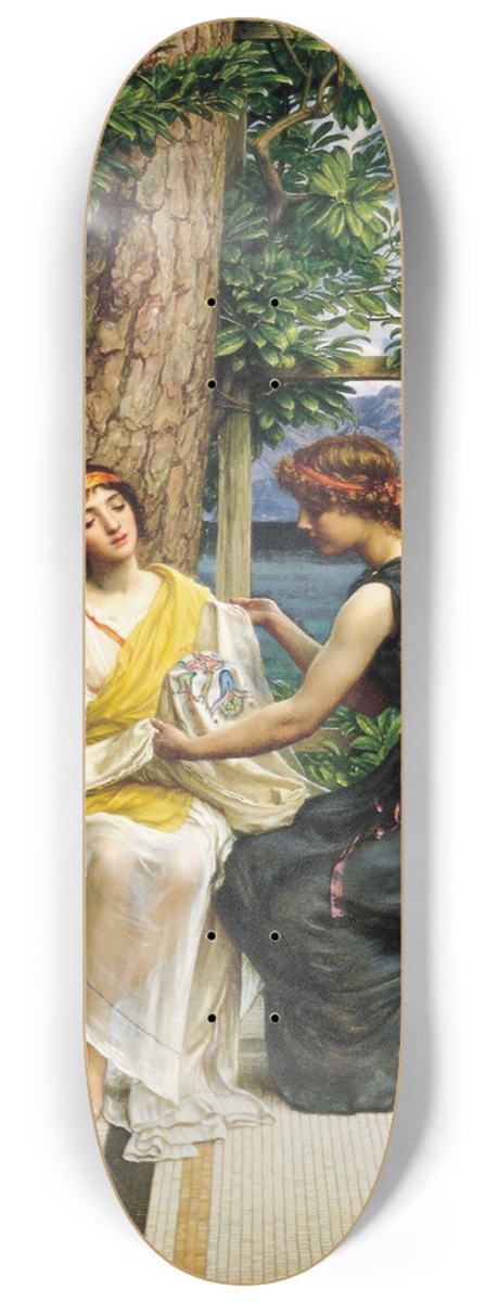 Edward John Poynter - Helena and Hermia 8.25 inch art skate deck