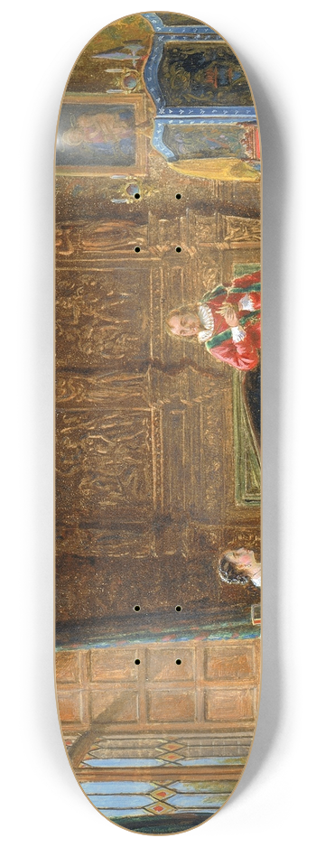 Edward Lamson Henry - Interior 8.25 inch art skate deck