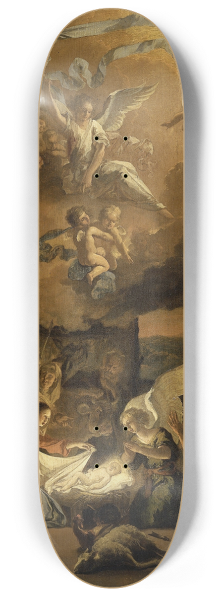 Abraham Hondius - The Adoration of the Shepherds 8.25 inch art skate deck