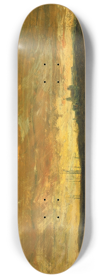 Edward Mitchell Bannister - Sunset Scene 8.25 inch art skate deck