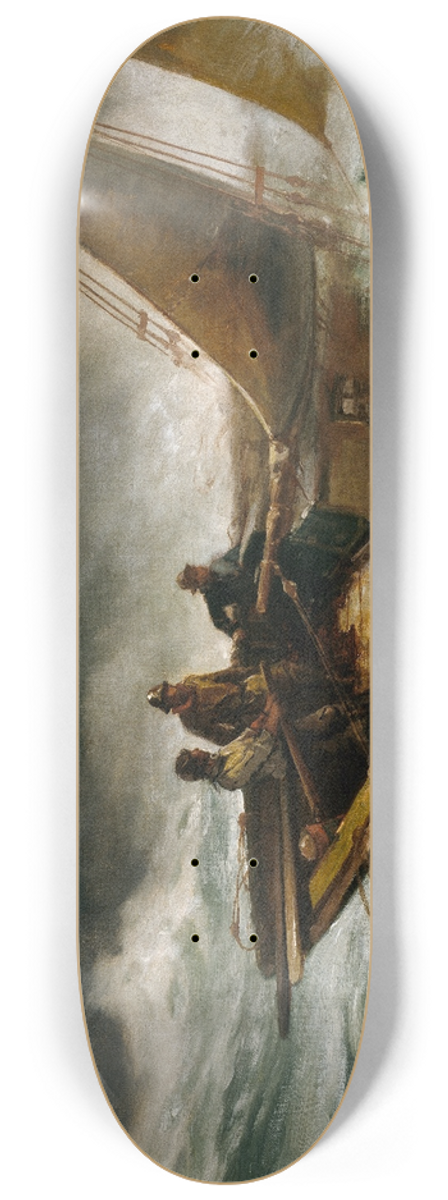 Edward Moran - Riding out a Gale 8.25 inch art skate deck