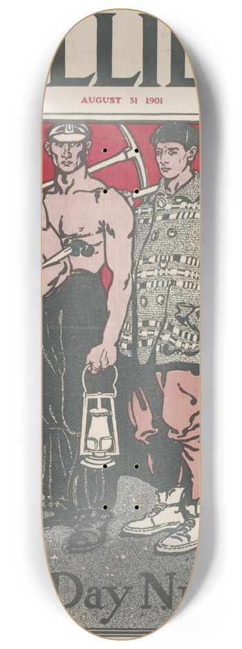 Edward Penfield - Colliers August 8.25 inch art skate deck
