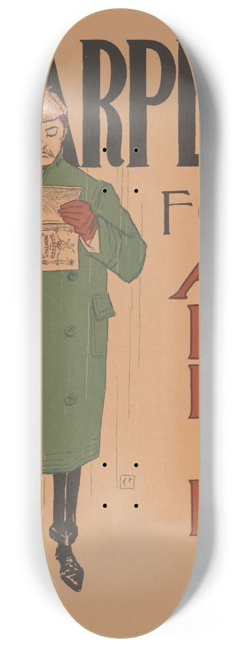 Edward Penfield - Harpers April 8.25 inch art skate deck