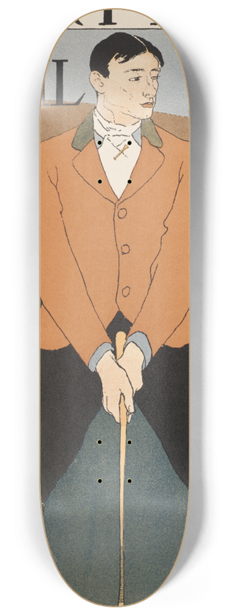 Edward Penfield - Harpers April 98 8.25 inch art skate deck