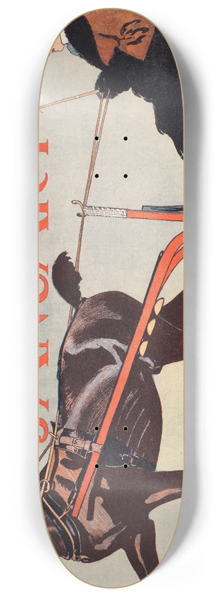 Edward Penfield - Harpers January 8.25 inch art skate deck