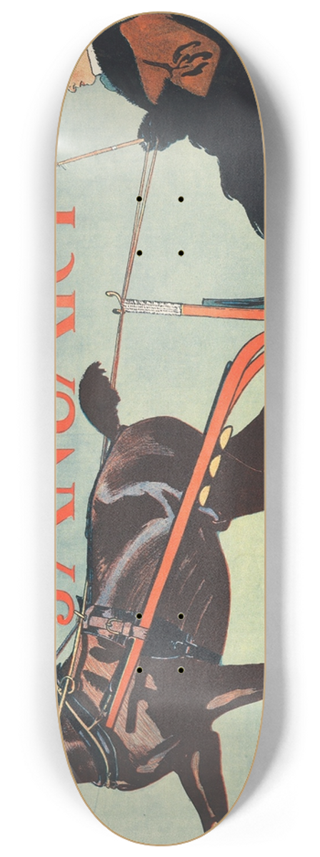 Edward Penfield - Harpers, January 8.25 inch art skate deck