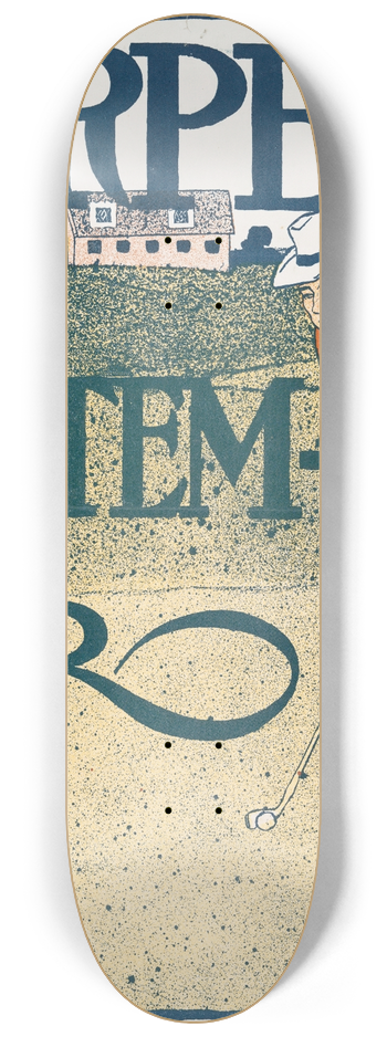 Edward Penfield - Harpers September 8.25 inch art skate deck