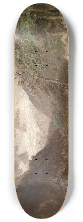 Edward Theodore Compton - Landschaft im Kaukasus 8.25 inch art skate deck