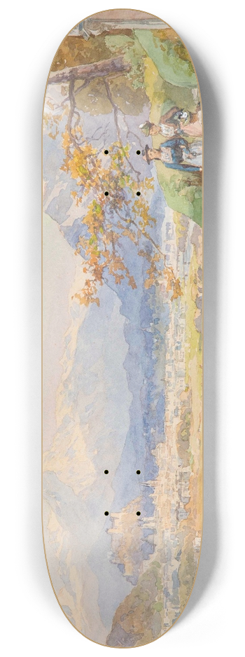 Edward Theodore Compton - Salzburg von Maria Plain 8.25 inch art skate deck
