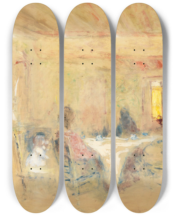 Triptych art skateboard deck of Douard Vuillard Table by douard Vuillard (1868-1940)