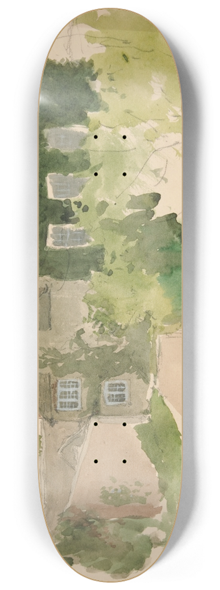 Edwin Austin Abbey - ArchitecturalStudy II 8.25 inch art skate deck