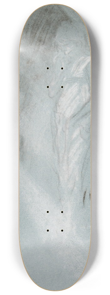 Edwin Austin Abbey - Figure of a woman 8.25 inch art skate deck