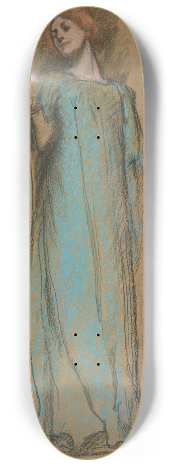 Edwin Austin Abbey - Figure study for Measure for Measure 8.25 inch art skate deck