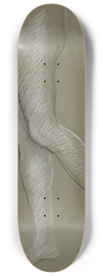 Edwin Austin Abbey - Figure study for The Hours, mural at the state capitol building in Harrisburg, Pennsylvania, 1902-1911 8.25 inch art skate deck