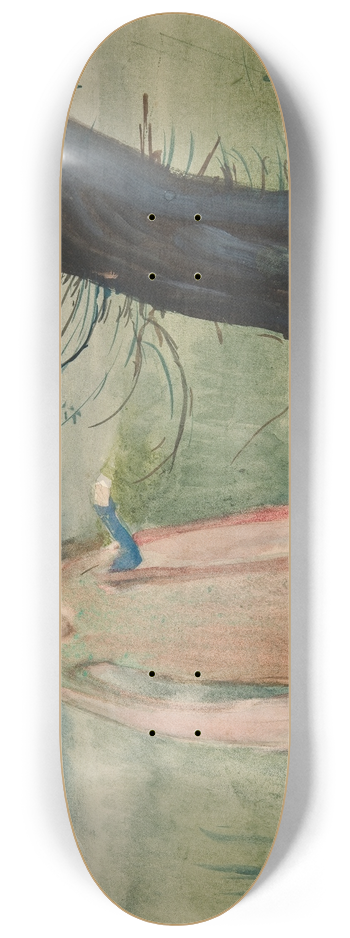 Edwin Austin Abbey - Ophelia by the brook  Act IV, Scene VII,Hamlet 8.25 inch art skate deck