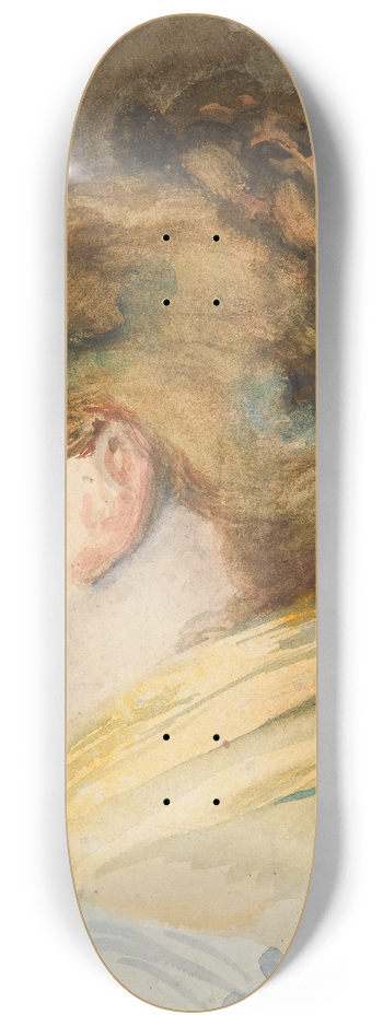 Edwin Austin Abbey - Portrait of Mrs.Abbey 8.25 inch art skate deck